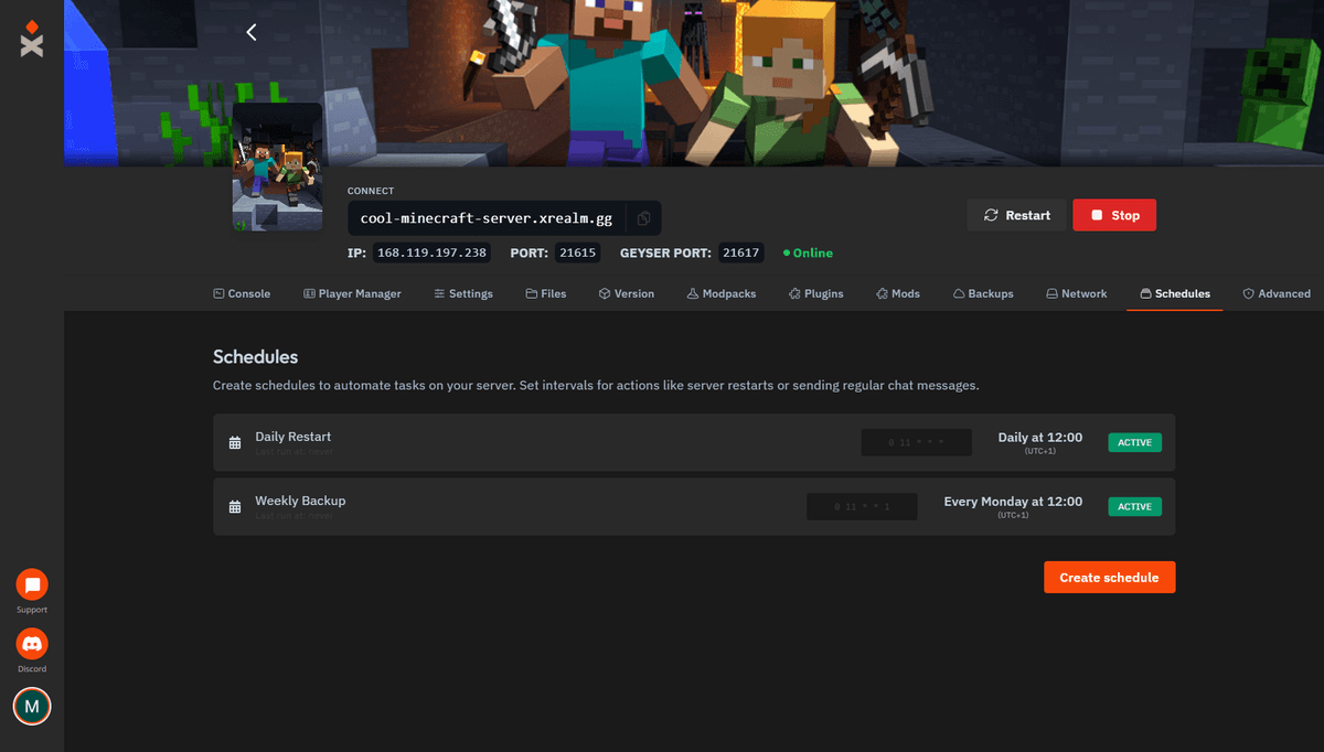Minecraft Server Hosting - xREALM
