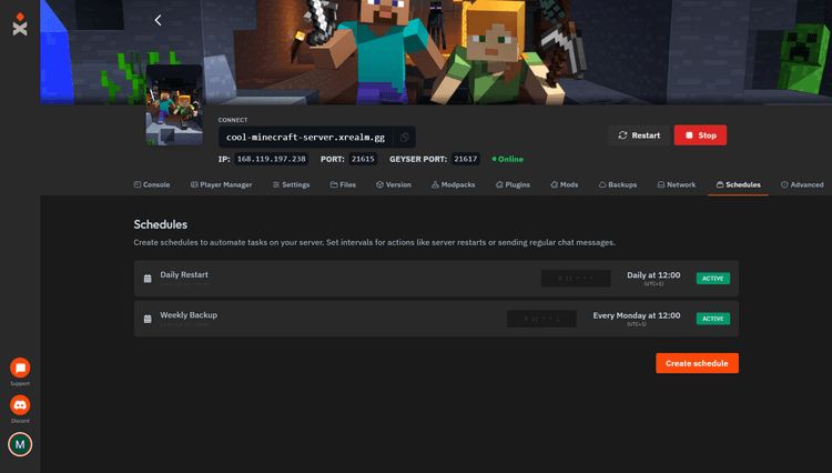 Minecraft Server Hosting - xREALM